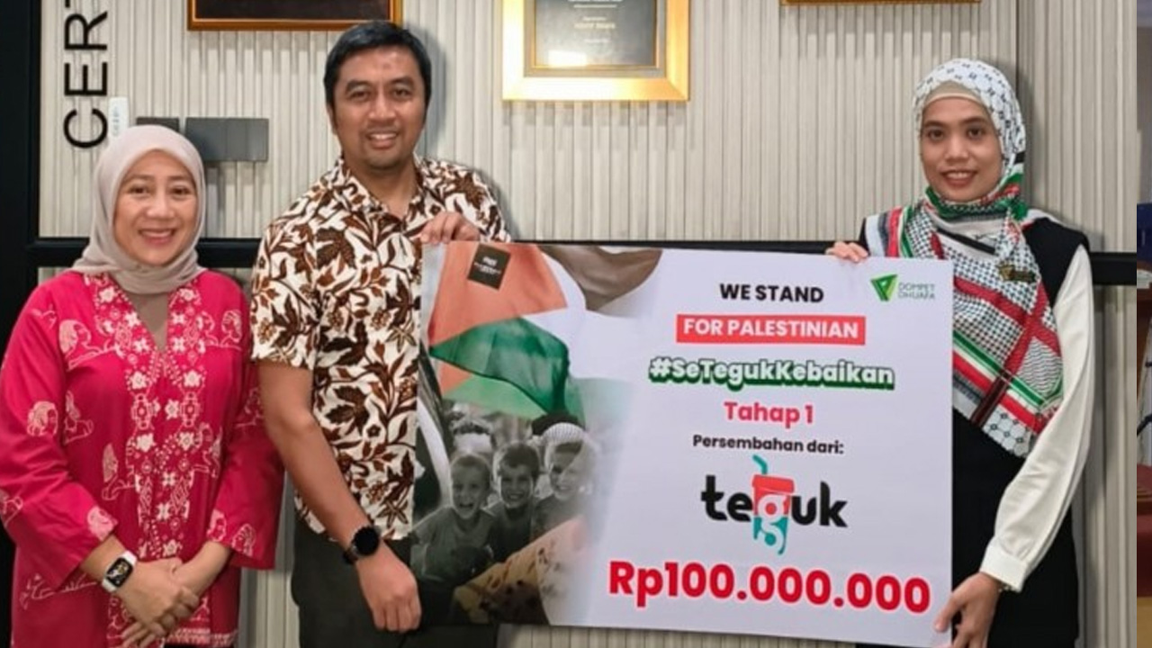 Teguk Gandeng Dompet Dhuafa Donasikan 150 Juta Untuk Membantu Gaza