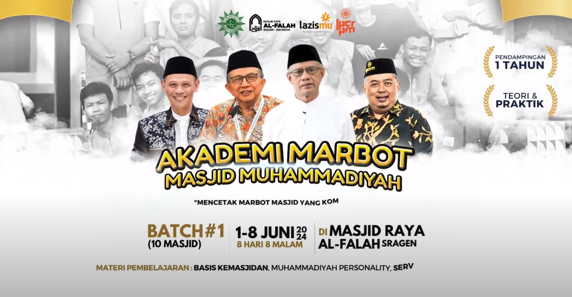 Masjid Raya Al-Falah Sragen Gelar Akademi Marbot Masjid Muhammadiyah Batch 1